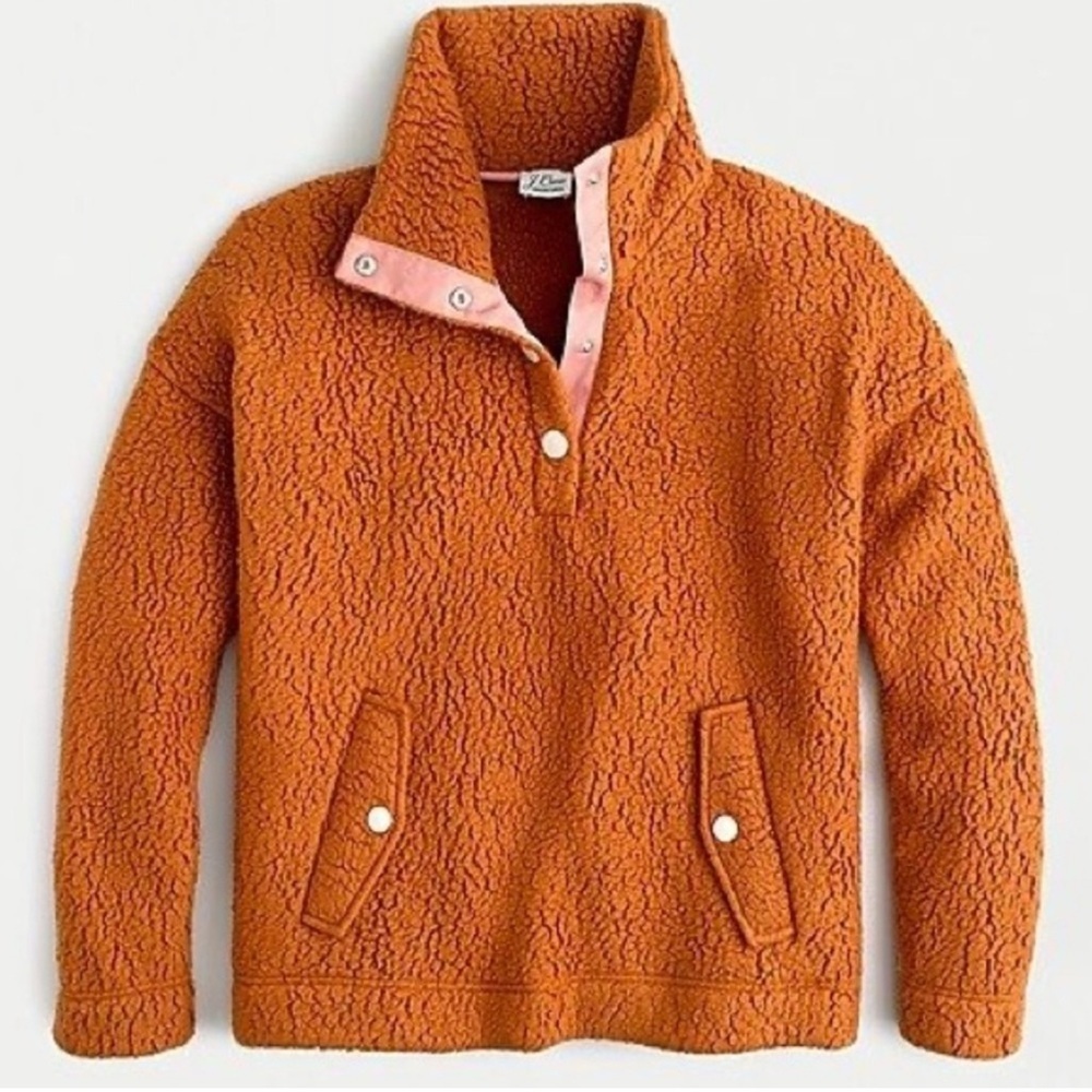 J Crew Vintage Fleece Sherpa Pullover